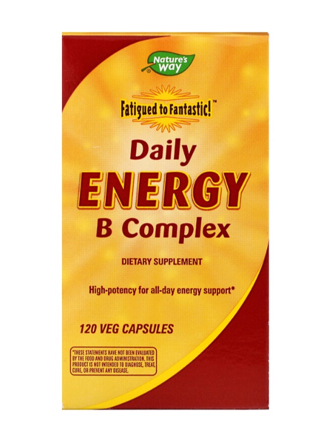 Fatigued To Fantastic Daily Energy B Complex - 120 Veg Capsules