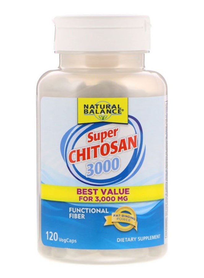 Super Chitosan 3000 Dietary Supplement- 120 Veg Caps