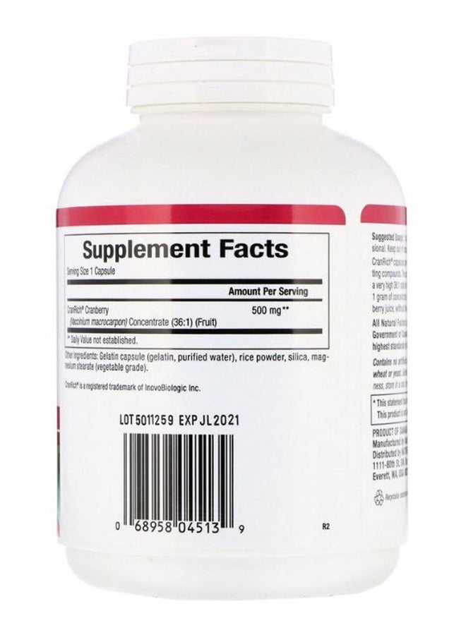 Super Strength Cranberry Concentrate Support Urinary Tract Heath - 180 Capsules