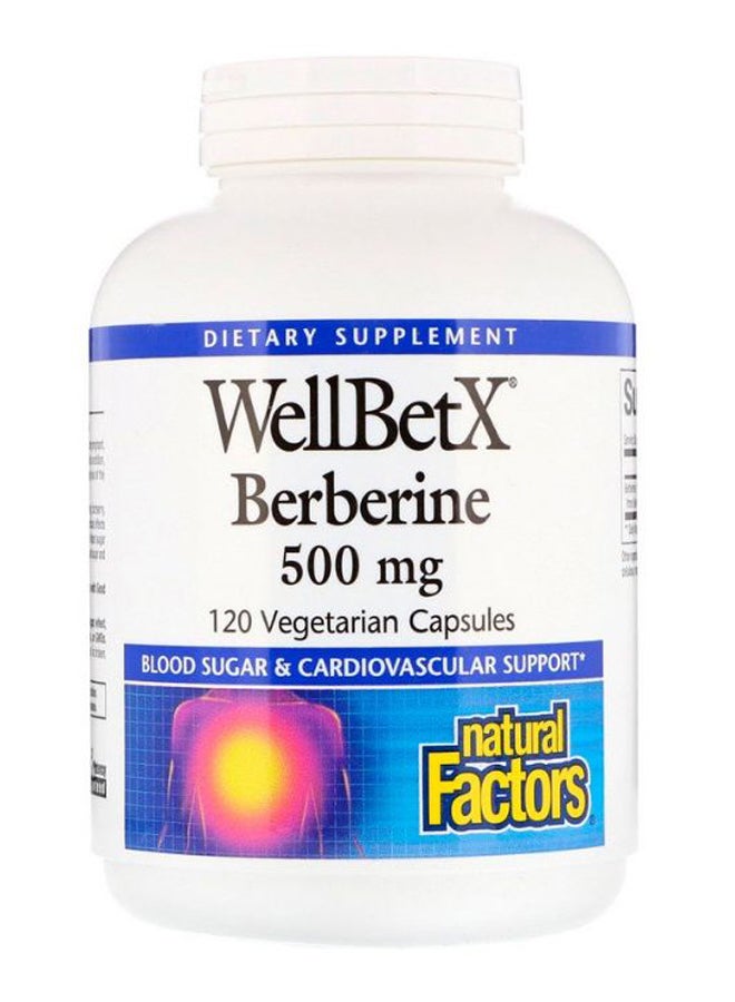 WellBetX Berberine Dietary Supplement - 120 Capsules