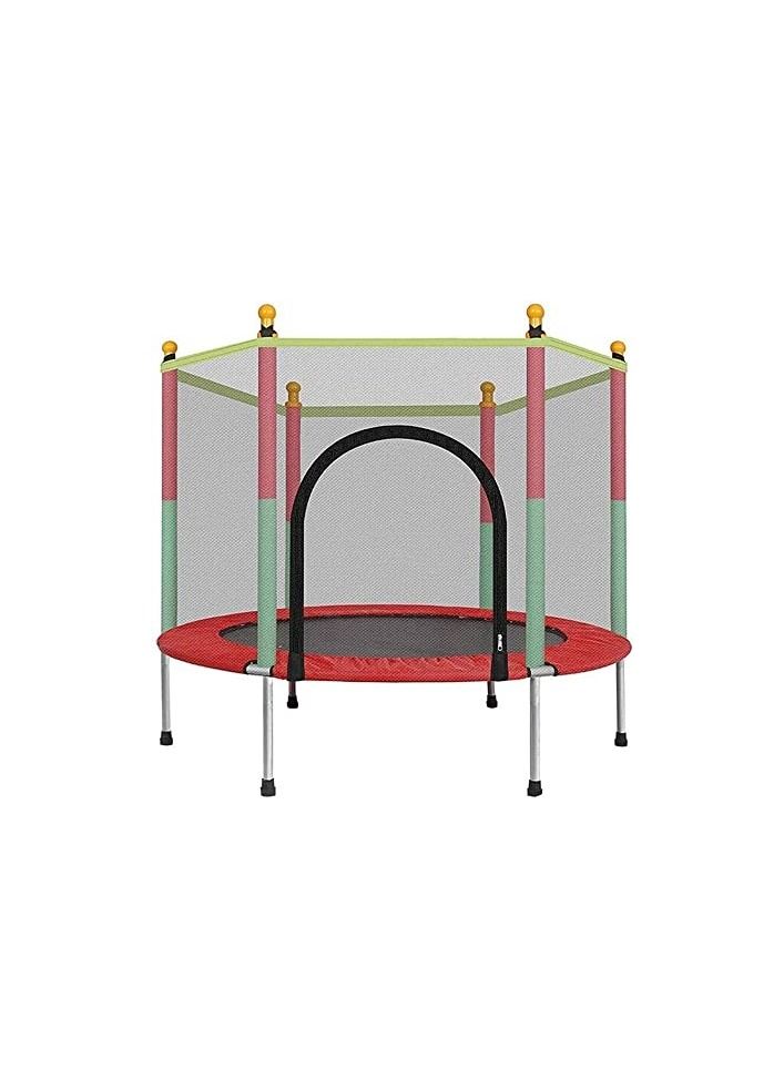 Safety And Durable Toddler Trampoline Foldable Rebounder Jumper with Protective Cover 80X140X122Cm