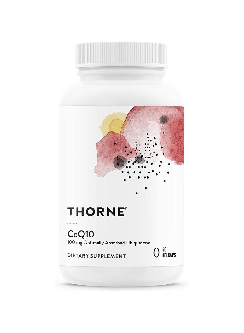 CoQ10 100 mg Optimally Absorbed Ubiquinone Dietary Supplement 60 Gelcaps