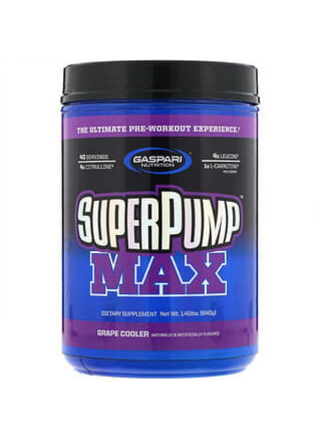 Gaspari Nutrition SuperPump Max Grape Cooler 1.41 lbs (640 g)