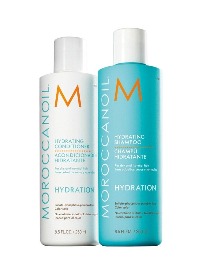 2-Piece  Hydrating Shampoo And Conditioner 250ml
