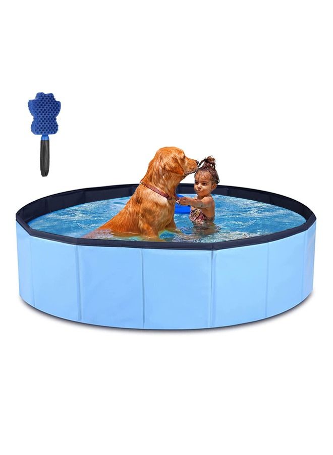 Neostyle Portable Pet Bath Swimming Pool With Hair Removal Brush