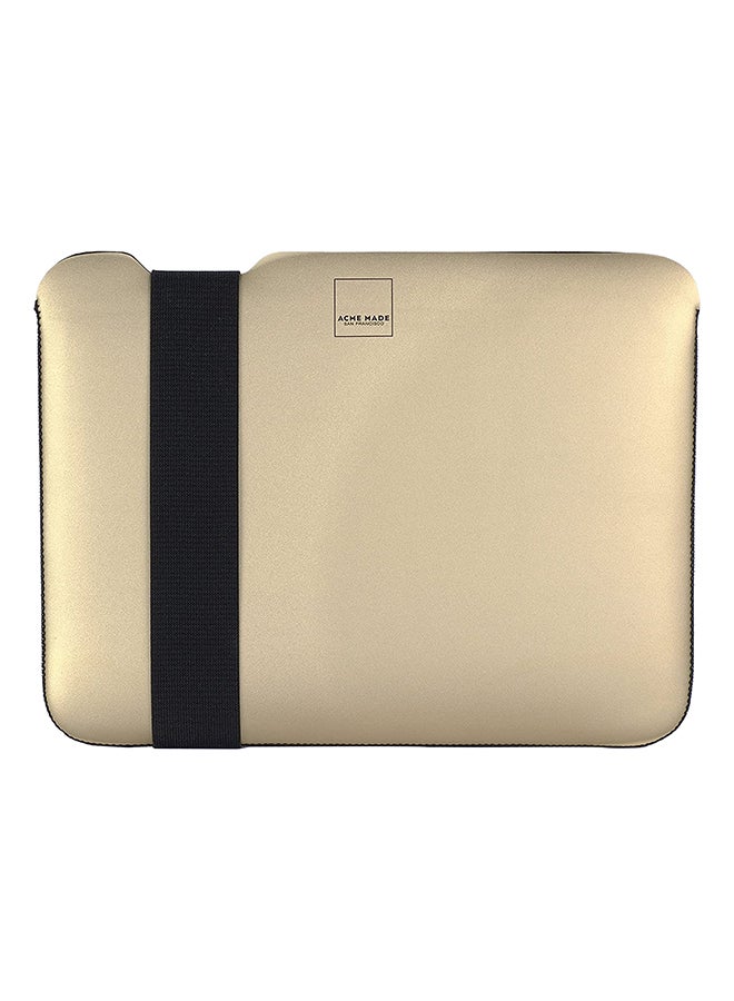 Stretch Shell Skinny Sleeve For Apple MacBook 12 Gold/Black