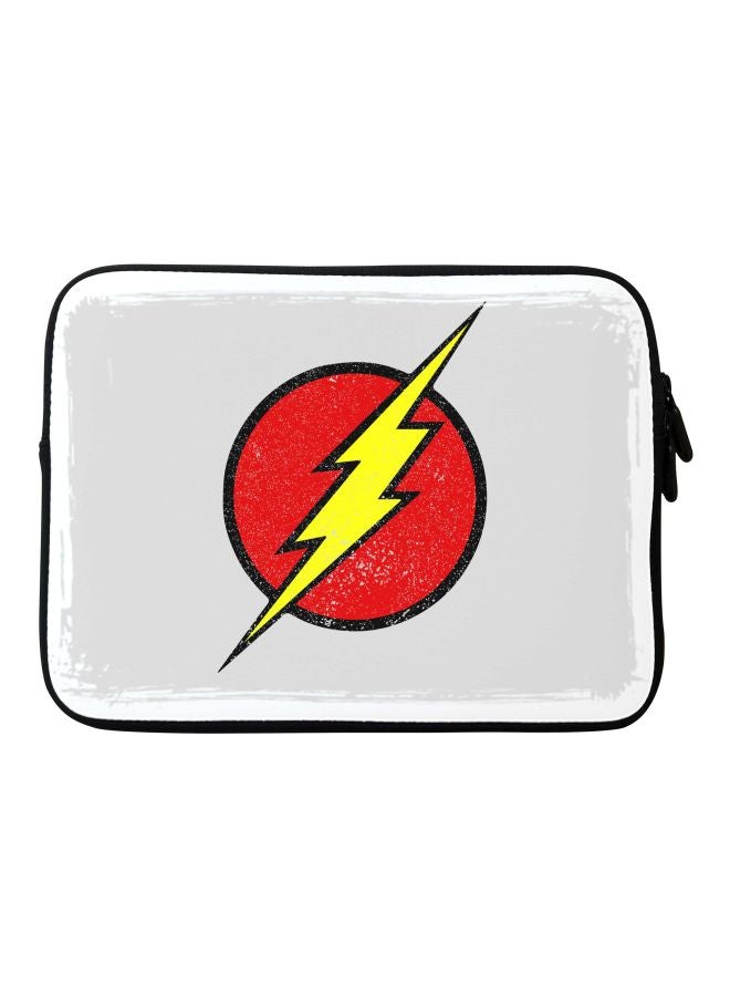 Who Flash? Printed Premium Designer Water-Resistant Carrying Sleeve For Apple MacBook 11/12 Inch Grey/Red/Yellow