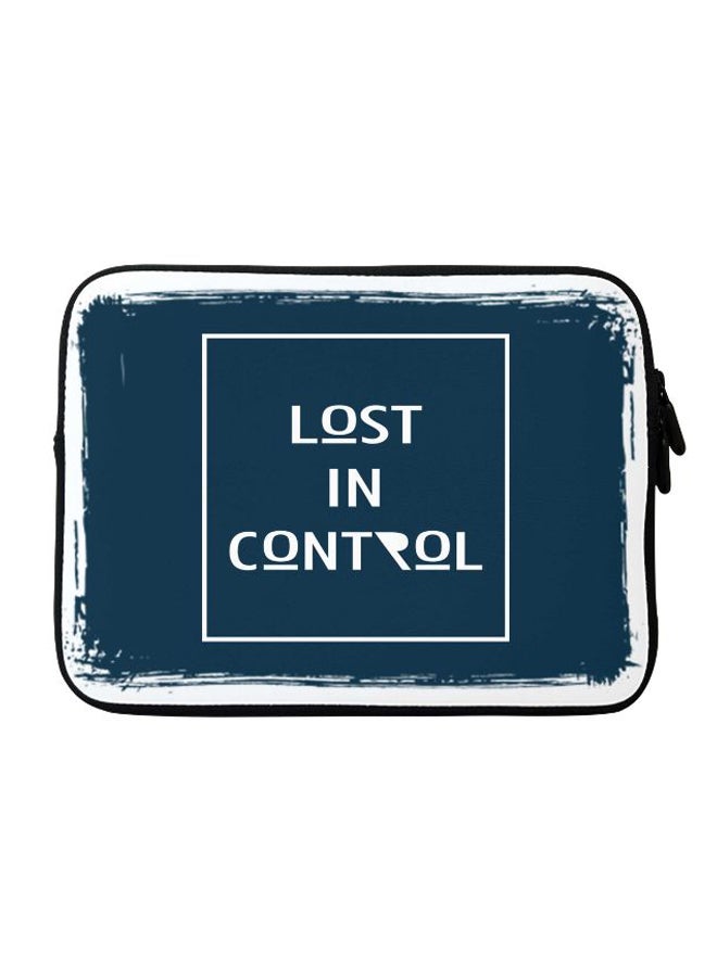 Lost In Control Printed Sleeve For Apple MacBook 11/12 Inch Blue/White/Black