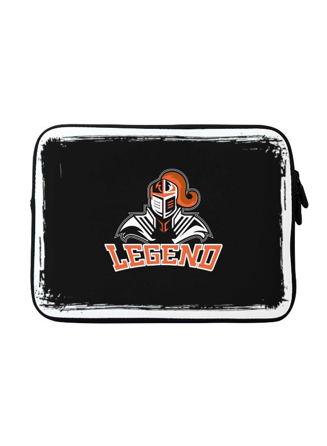 Legend Knight Printed Carrying Sleeve With Strap For Apple MacBook 15 inch Black/Orange/White