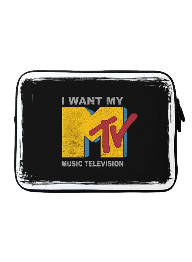 I Want My MTV Printed Sleeve For Apple MacBook 15 inch Black/Yellow/Red