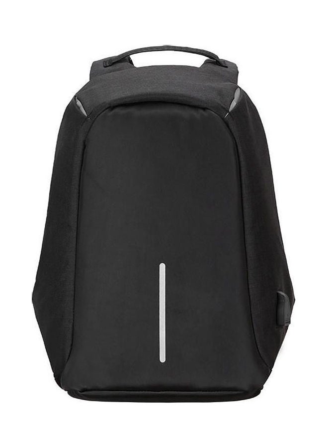 Antitheft Travel Backpack  Capacity Waterproof Laptop Bag With Usb Charging Port Black