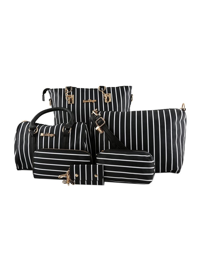 6 In 1 Handbag Set Black