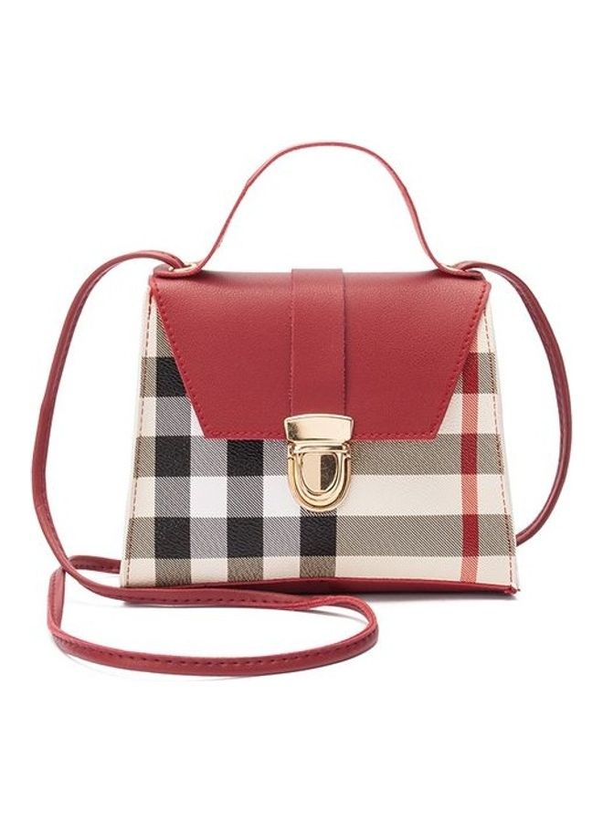 Women's Checker Pattern Shoulder Bag Multicolour