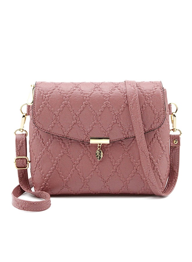 Durable Retro Style crossbody bag Pink/Gold