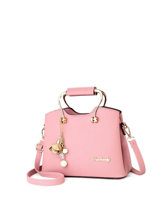 Solid Color All Match Elegance Versatile Crossbody Bag Pink