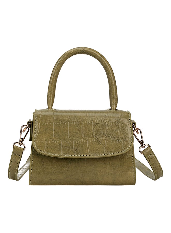 Mini Pattern Style Crossbody Bag Green