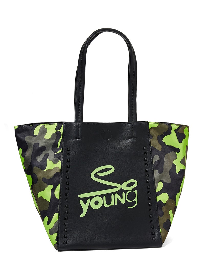 Modern Shopper Bag Green/Black