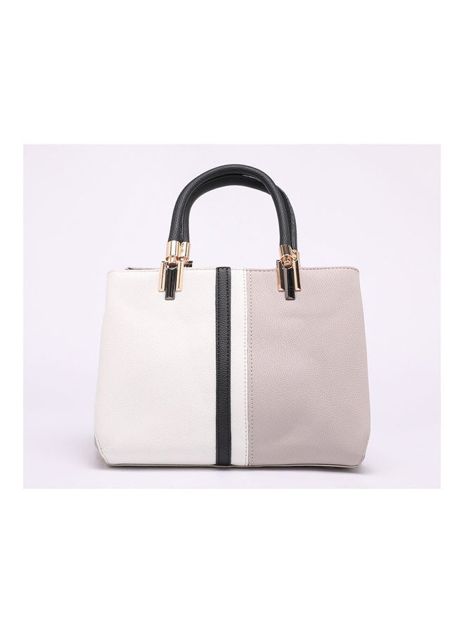Women's Handbag Simple Voguish Patching Colors Large Capacity Bag Grey