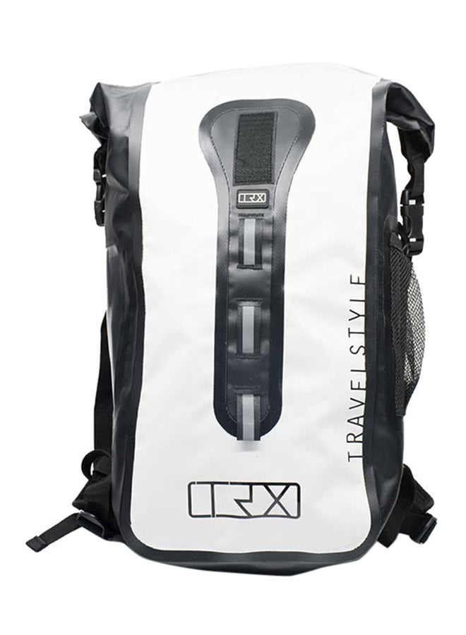 Waterproof Bag 25L, Roll Top Sack Keeps Gear Dry for Kayaking, Rafting, Boating, Swimming, Camping, Hiking, Beach, Fishing Black/White