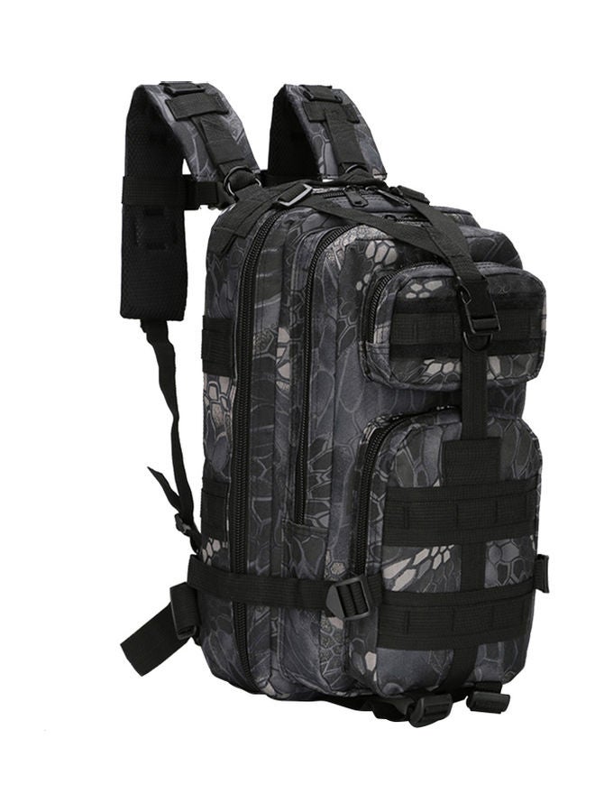 Outdoor Pockets Webbings Rucksacks Backpack Black/Grey