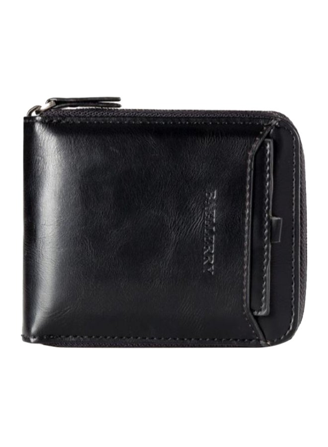 Vintage Style Horizontal Wallet Black