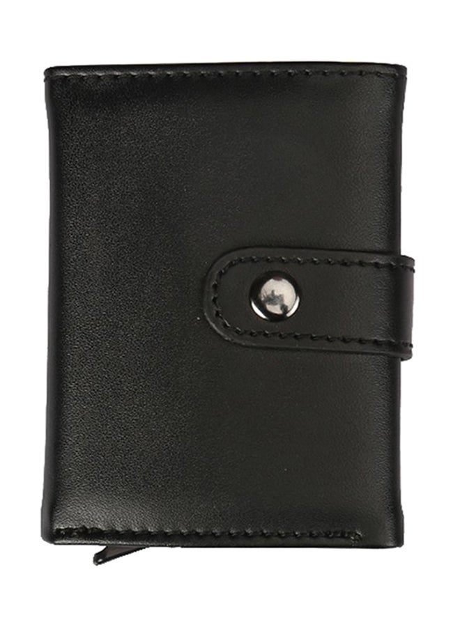 Multifunctional Leather Wallet Black
