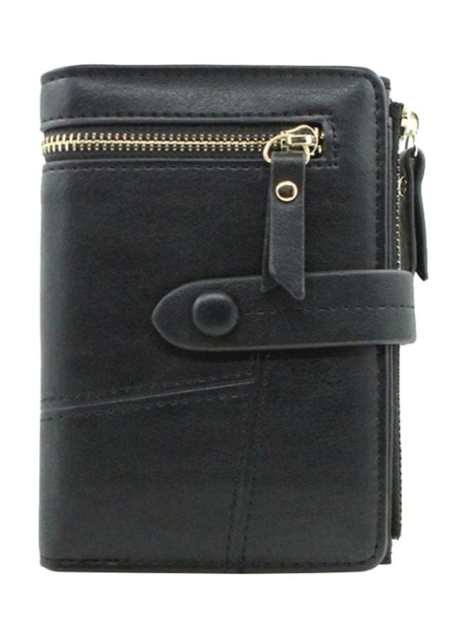 Multifunctional Zipper Wallet Black