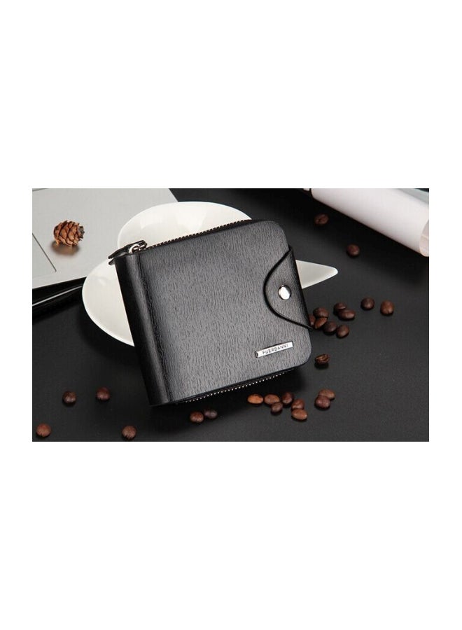 Multi-Purpose Leather Wallet Black