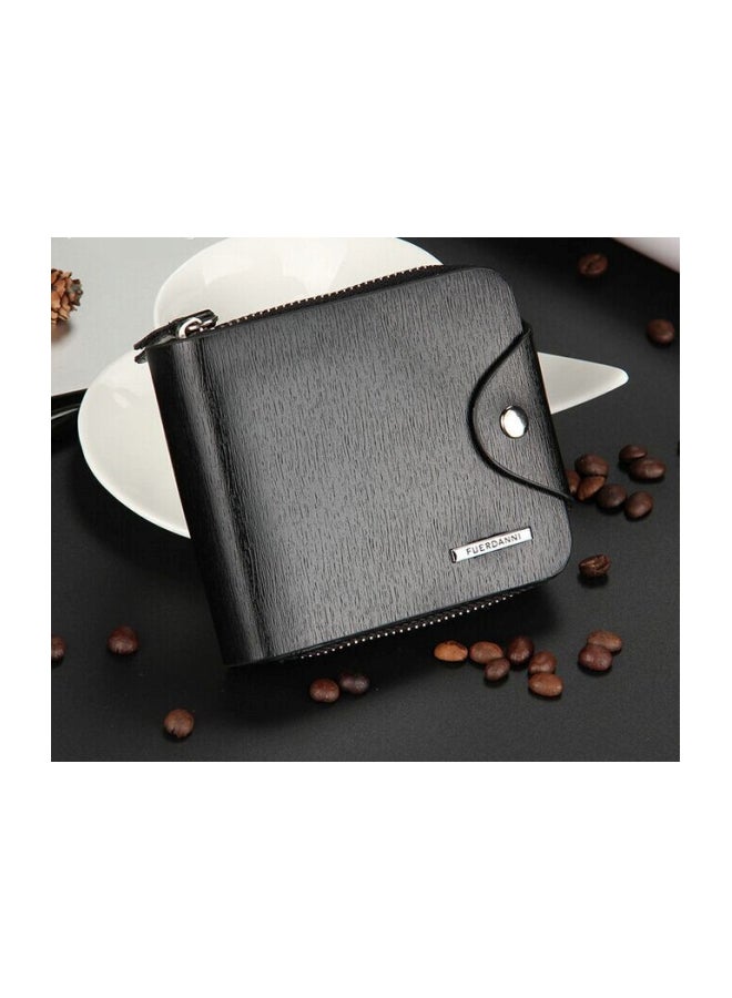 Multi-Purpose Leather Wallet Black
