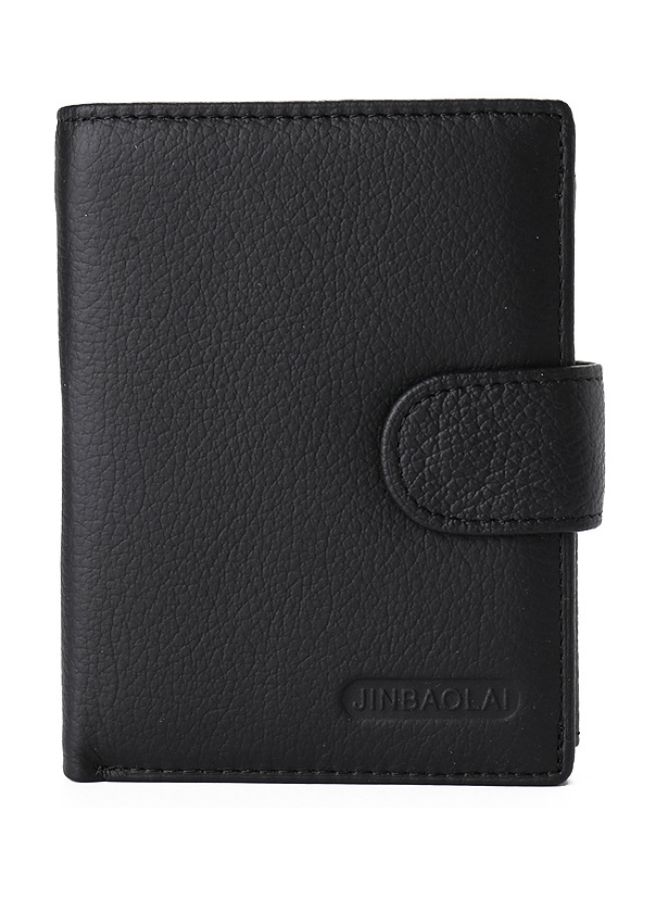 Two Folded Multi-Functional Wallet Black