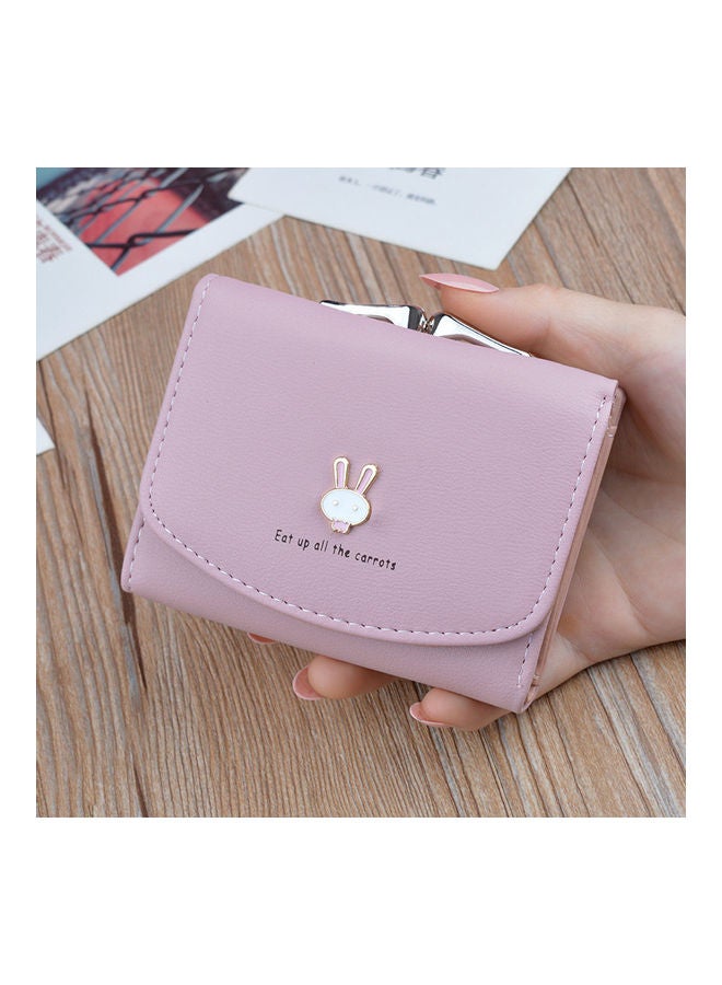 PU Leather High Quality Wallet Bag Pink