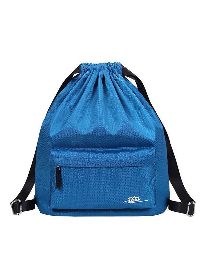 Water Repellent Gym Sack Bag Blue