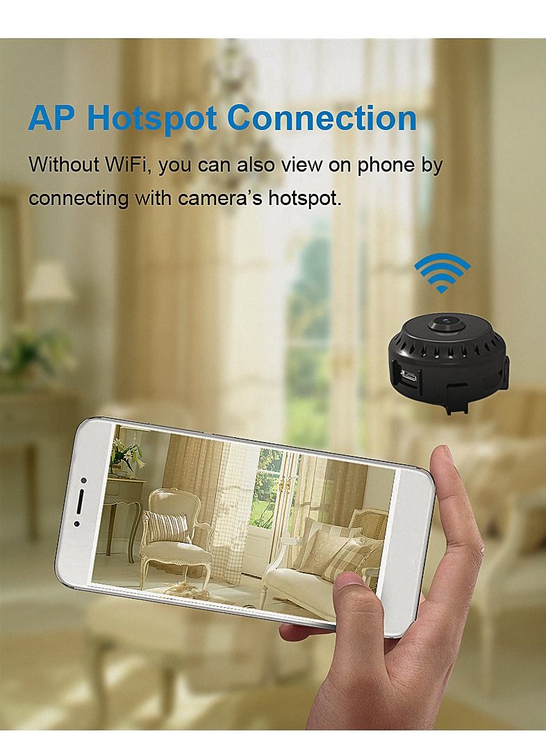 1080P HD Wifi Hidden Nanny Cam with Mobile App Control