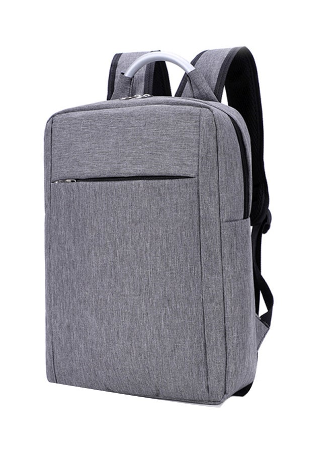 Polyester Backpack With USB Charging Grey