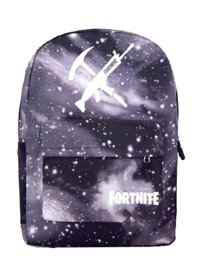 Fortnite Game Printed Backpack Blue/Grey