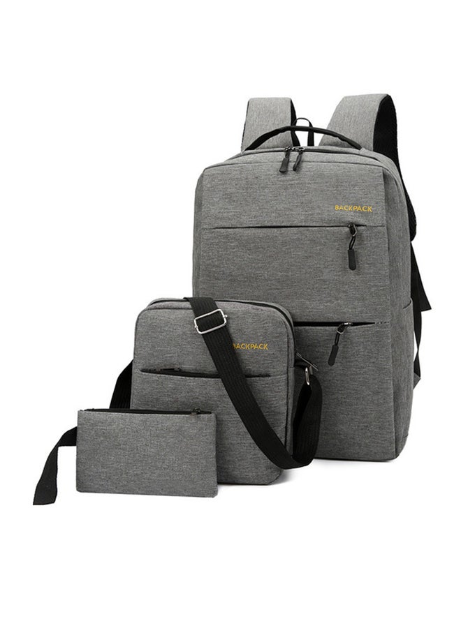 Set Of 3 New Style Backpack Grey