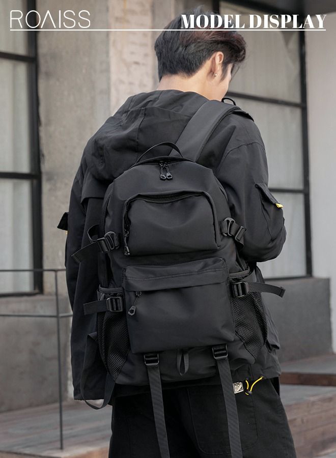 Classic Large Capacity Backpack Multifunction Casual Water Resistant Oxford Double Shoulder School Bag