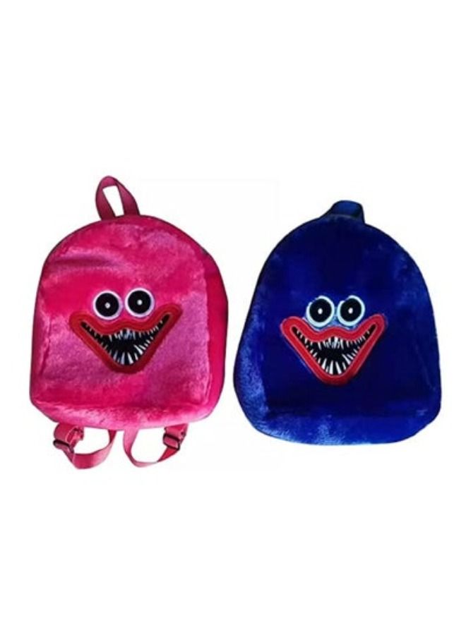 2-PIECES HUGGY WUGGY STUDENTS SCHOOL BAG PLUSH TOYS GIFT FOR KIDS