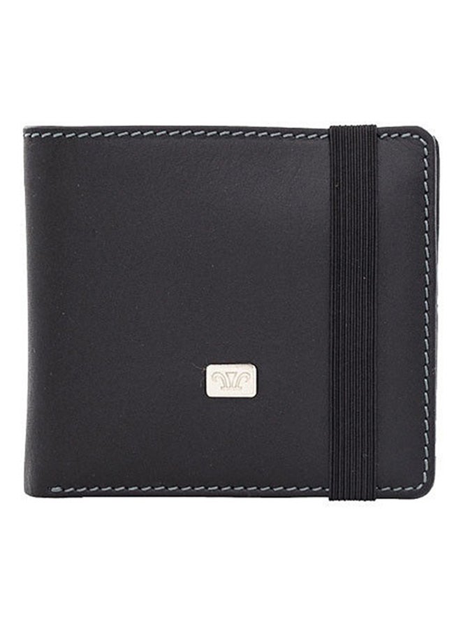 Zenith Leather Wallet with Band Black