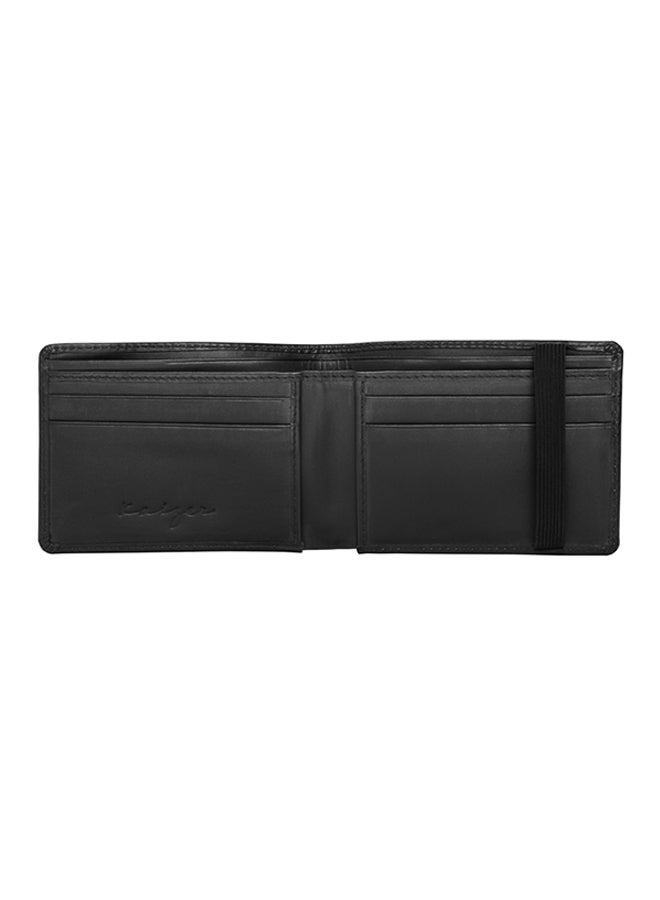 Zenith Leather Wallet With Band For Men Black