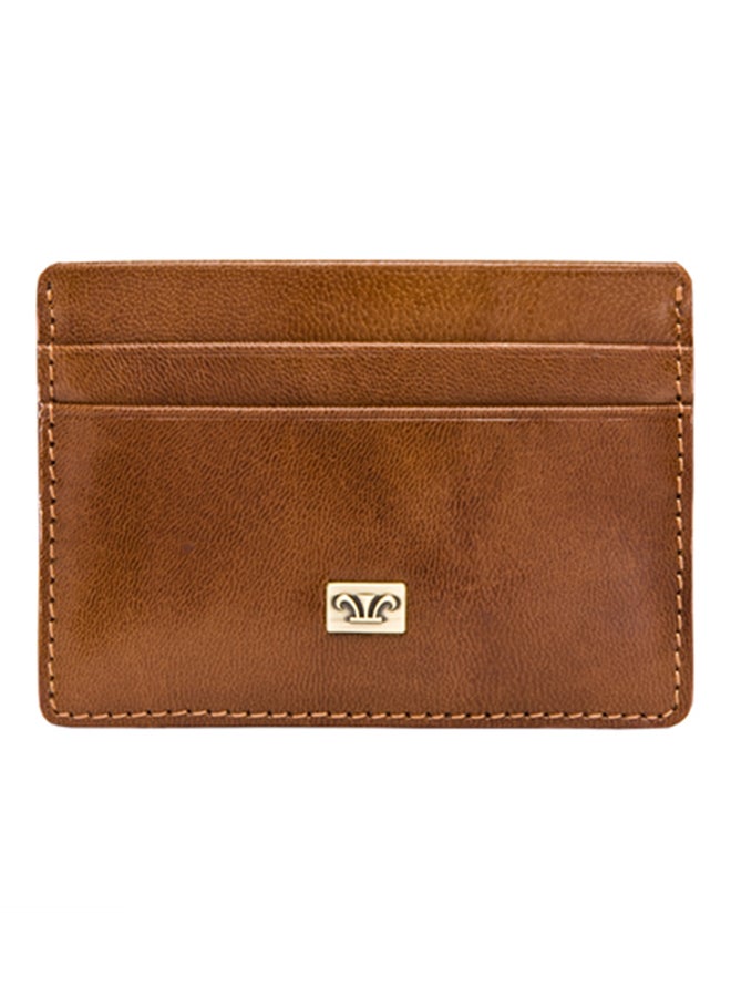 Zenith leather Card holder Light Brown