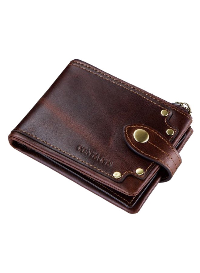 2-Fold Vintage Casual Wallet Coffee