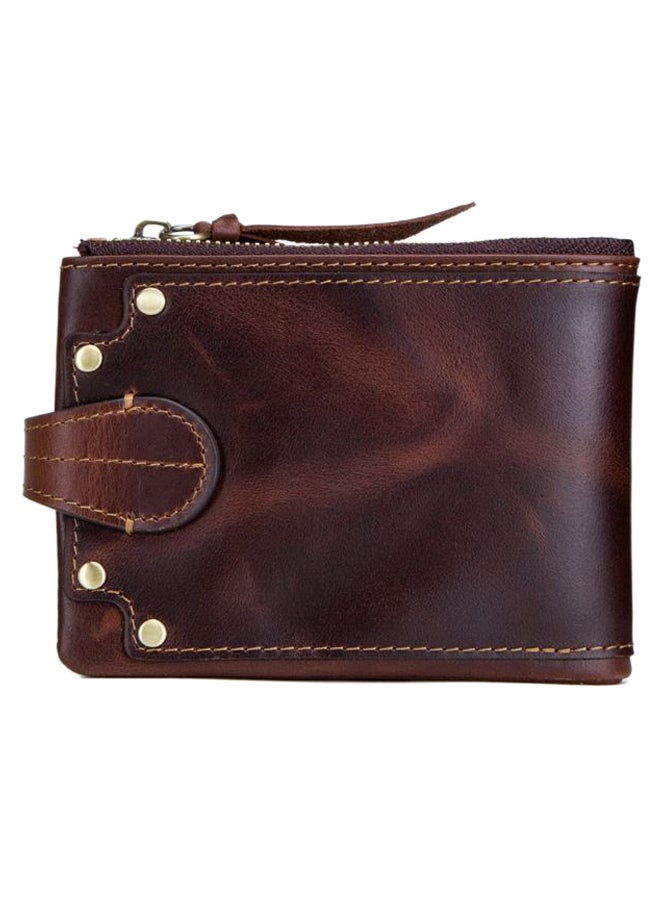 2-Fold Vintage Casual Wallet Coffee