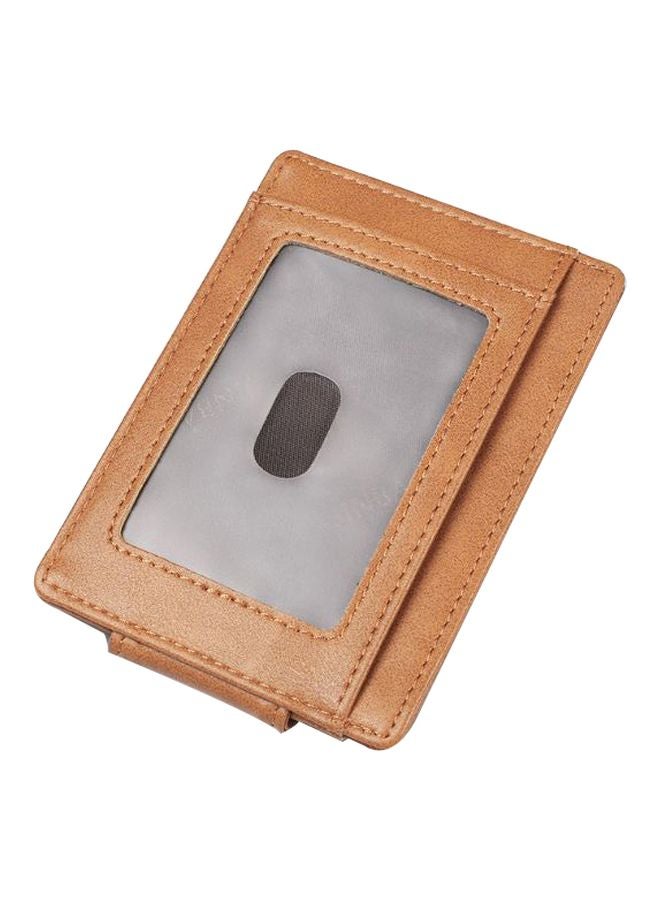 RFID Leather Men's Wallet Coffee