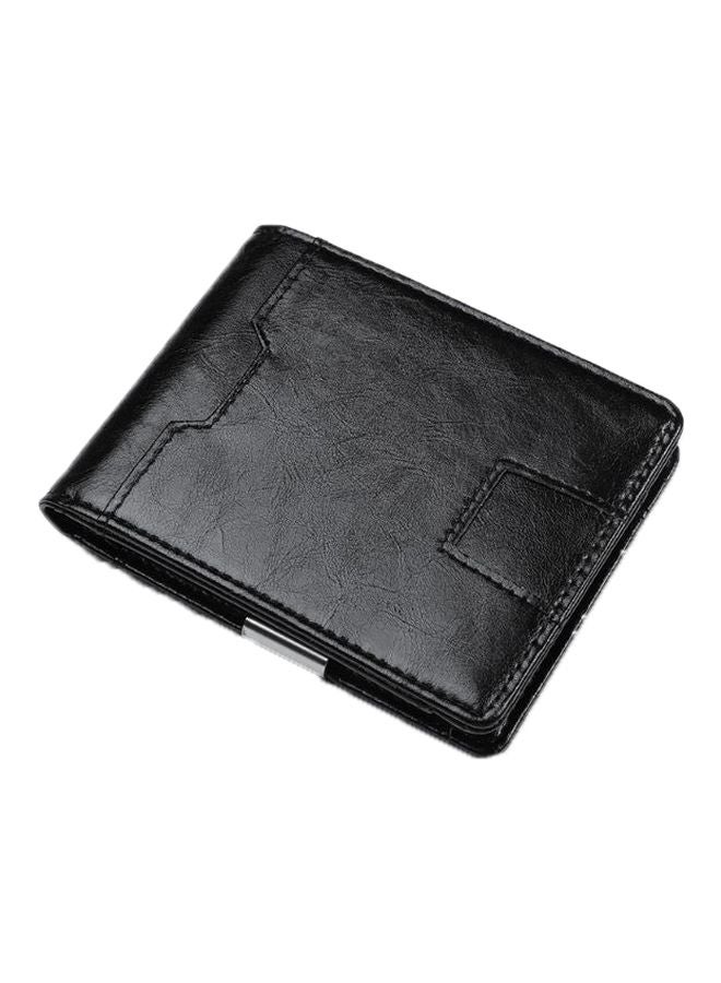 Bi-Fold Leather Men's Wallet Black