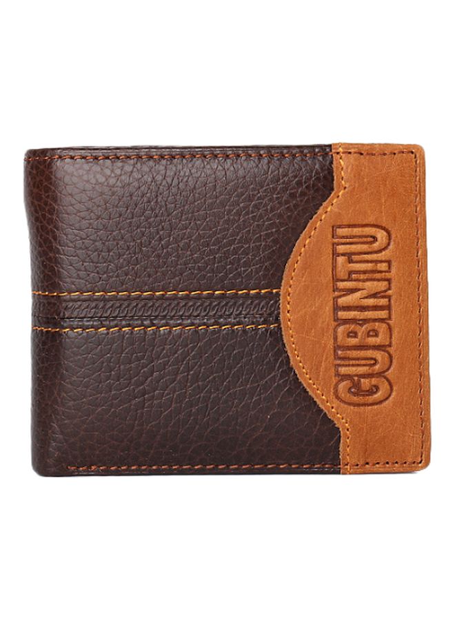 Men's Bi-Fold Leather Wallet Brown