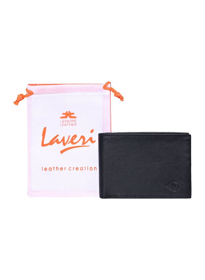 Genuine Leather Designer Wallet Black