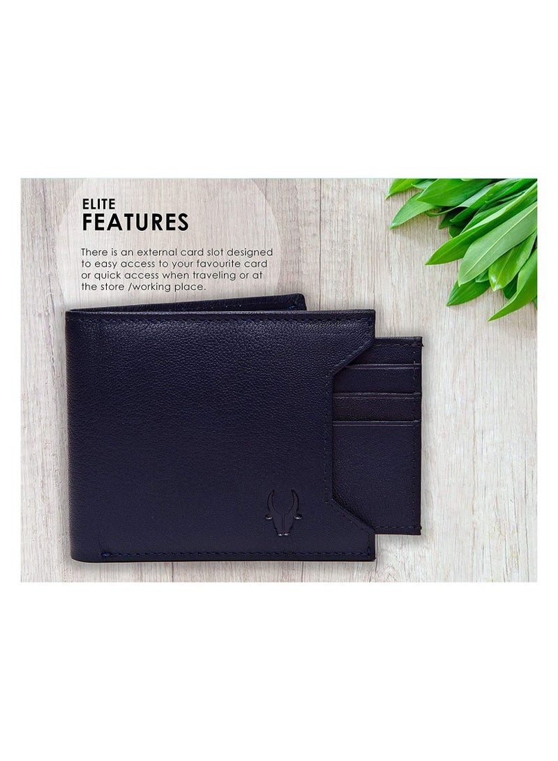 Wild Horn Blue Leather Mens Leather Wallet WH1251