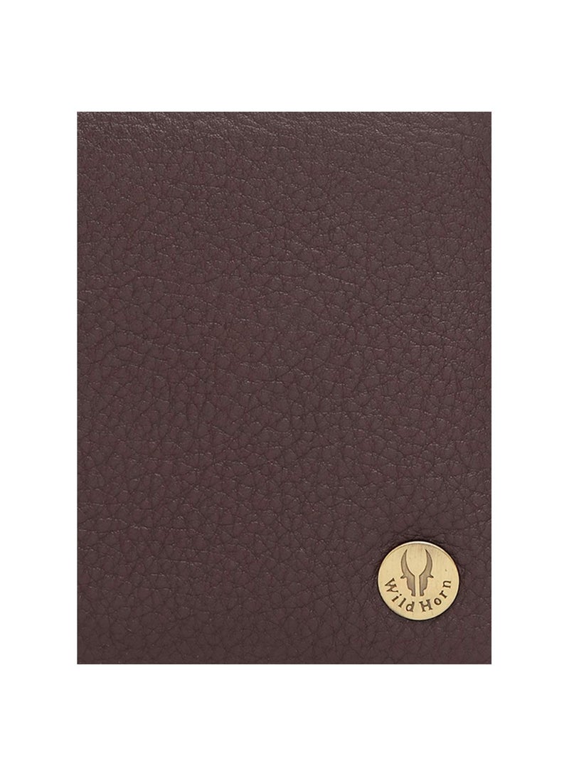 Mens Classic Leather Wallet And Belt Combo Brown