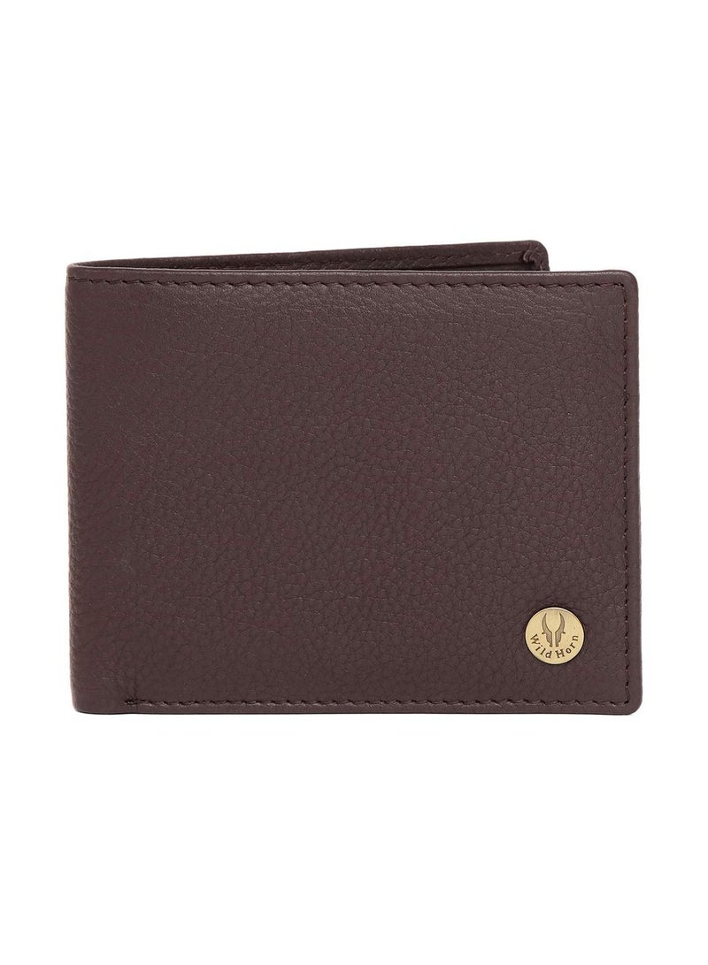 Mens Classic Leather Wallet And Belt Combo Brown